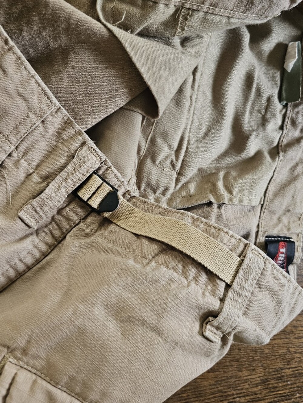 Tru-spec Khaki Cargo Shorts Classic Utility Style Size Mens 35-39 - Picture 6 of 9